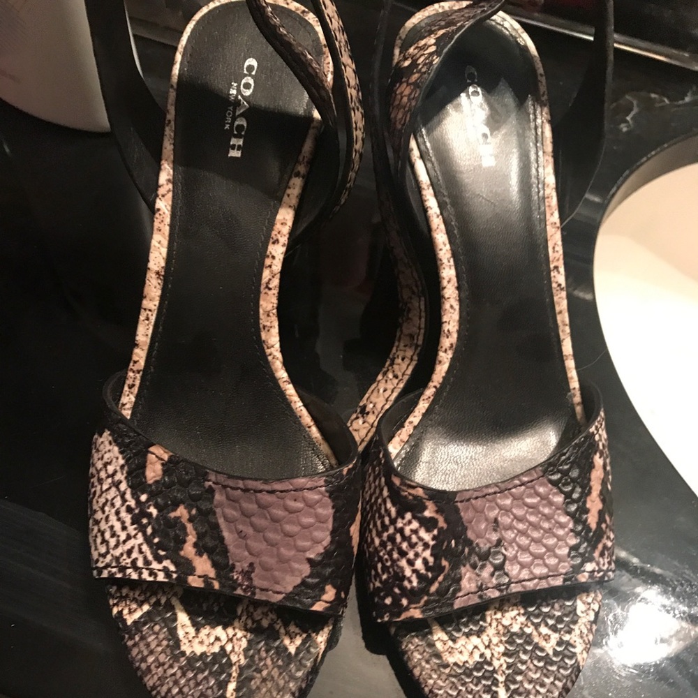 Coach strappy heels